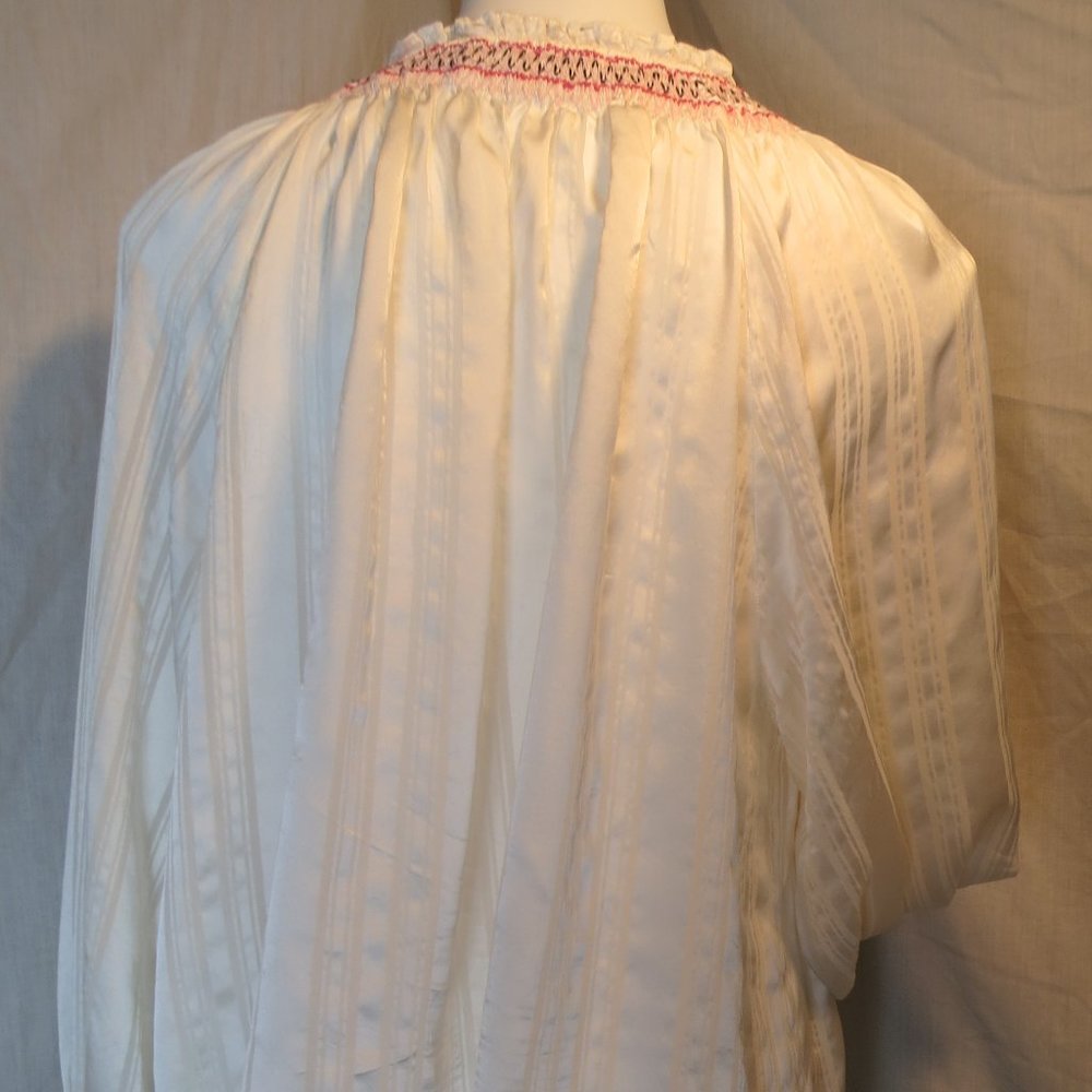 Johnny Was light blouse with burnout details